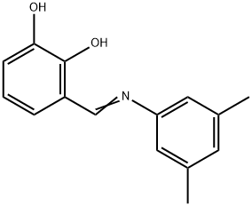 3-{[(3,5-dimethylphenyl)imino]methyl}-1,2-benzenediol Struktur