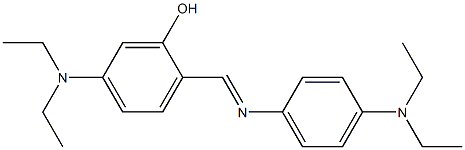 5-(diethylamino)-2-({[4-(diethylamino)phenyl]imino}methyl)phenol Struktur