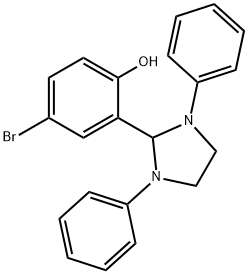 4-bromo-2-(1,3-diphenyl-2-imidazolidinyl)phenol Struktur