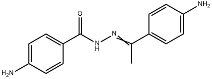 4-amino-N'-[(Z)-1-(4-aminophenyl)ethylidene]benzohydrazide Struktur