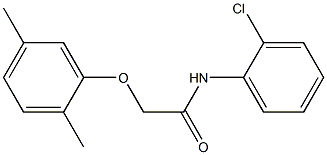 N-(2-chlorophenyl)-2-(2,5-dimethylphenoxy)acetamide Struktur