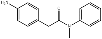 2-(4-aminophenyl)-N-methyl-N-phenylacetamide Struktur