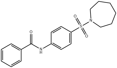 N-[4-(1-azepanylsulfonyl)phenyl]benzamide Struktur