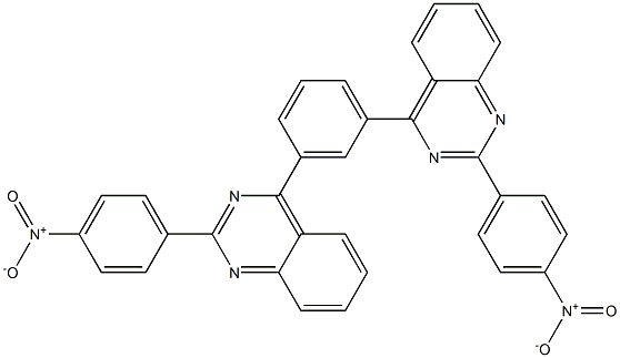 2-{4-nitrophenyl}-4-[3-(2-{4-nitrophenyl}-4-quinazolinyl)phenyl]quinazoline Struktur