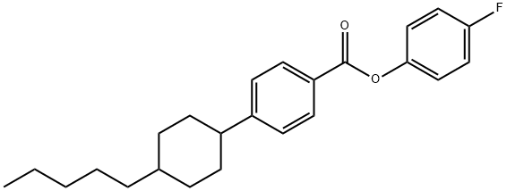 4-FLUOROPHENYL 4-(4-PENTYLCYCLOHEXYL)BENZOATE Struktur