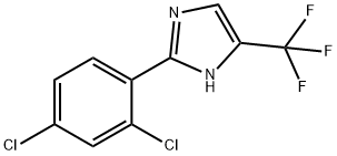 1H-IMidazole, 2-(2,4-dichlorophenyl)-5-(trifluoroMethyl)- Struktur