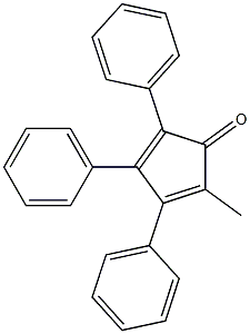 2-methyl-3,4,5-triphenylcyclopenta-2,4-dien-1-one Struktur