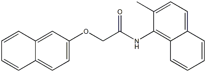 N-(2-methyl-1-naphthyl)-2-(2-naphthyloxy)acetamide Structure