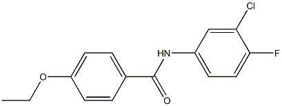 N-(3-chloro-4-fluorophenyl)-4-ethoxybenzamide Struktur