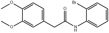 N-(2-bromophenyl)-2-(3,4-dimethoxyphenyl)acetamide Struktur