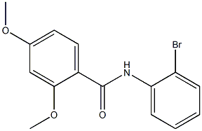 N-(2-bromophenyl)-2,4-dimethoxybenzamide Struktur