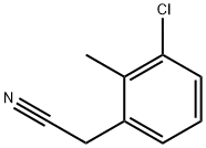 Benzeneacetonitrile, 3-chloro-2-methyl- Struktur