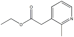 ethyl 2-(2-methylpyridin-3-yl)acetate Struktur