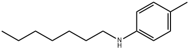 N-heptyl-4-methylaniline Struktur