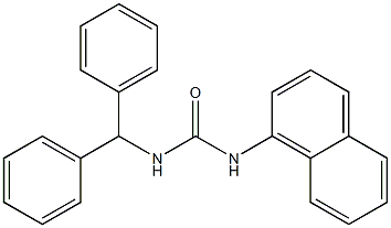 N-BENZHYDRYL-N'-(1-NAPHTHYL)UREA Struktur