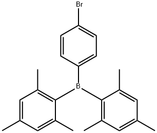 Borane,(4-bromophenyl)bis(2,4,6-trimethylphenyl)- Struktur