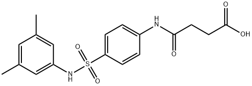 4-{4-[(3,5-dimethylanilino)sulfonyl]anilino}-4-oxobutanoic acid Struktur