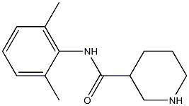 N-(2,6-dimethylphenyl)piperidine-3-carboxamide Struktur