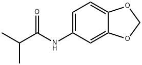 N-(1,3-benzodioxol-5-yl)-2-methylpropanamide Struktur