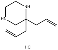 2,2-diallylpiperazine dihydrochloride Struktur