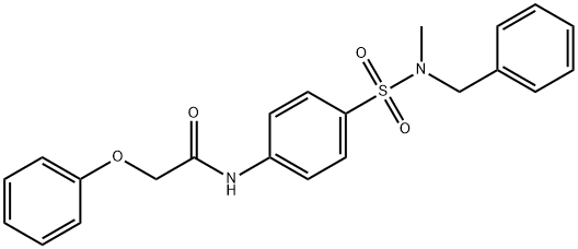 N-(4-{[benzyl(methyl)amino]sulfonyl}phenyl)-2-phenoxyacetamide Struktur