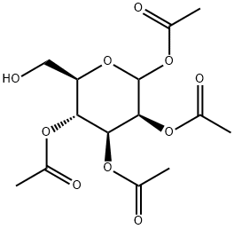 1,2,3,4-Tetra-O-acetyl-D-mannopyranose Struktur