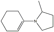 1-(cyclohex-1-en-1-yl)-2-methylpyrrolidine Struktur