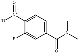 Benzamide, 3-fluoro-N,N-dimethyl-4-nitro- Struktur