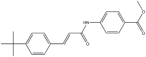 methyl 4-{[3-(4-tert-butylphenyl)acryloyl]amino}benzoate Struktur