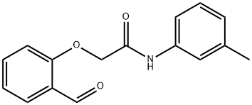 2-(2-formylphenoxy)-N-(3-methylphenyl)acetamide Struktur