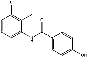 N-(3-chloro-2-methylphenyl)-4-hydroxybenzamide Struktur