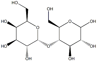 4-O-(a-D-Galactopyranosyl)-D-glucopyranose Struktur