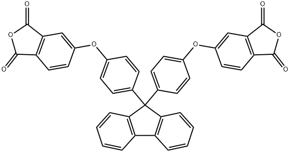 9,9-BIS(3,4-DICARBOXYPHENYL)FLUORENE DIANHYDRIDE 結(jié)構(gòu)式