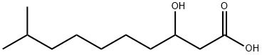 3-Hydroxy-9-methyldecanoic acid Struktur