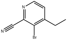 3-Bromo-4-ethyl-2-pyridinecarbonitrile Struktur