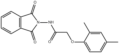 2-(2,4-dimethylphenoxy)-N-(1,3-dioxo-1,3-dihydro-2H-isoindol-2-yl)acetamide Struktur