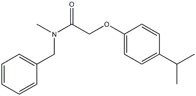 N-benzyl-2-(4-isopropylphenoxy)-N-methylacetamide Struktur