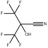 2-Hydroxy-2-(trifluoromethyl)-3,3,3-trifluoropropionitrile Struktur