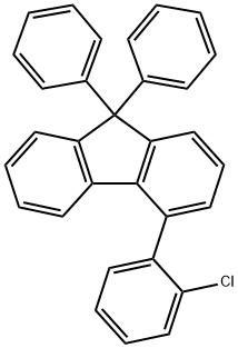 4-(2-chlorophenyl)-9,9-diphenyl-9H-fluorene Struktur