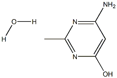 4-Amino-6-hydroxy-2-methylpyrimidine Hydrate Struktur