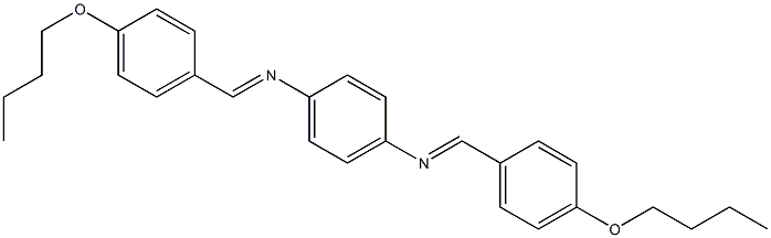 (1E)-1-(4-butoxyphenyl)-N-{4-[(E)-[(4-butoxyphenyl)methylidene]amino]phenyl}methanimine Struktur