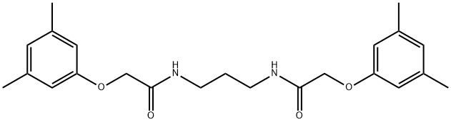 2-(3,5-dimethylphenoxy)-N-(3-{[2-(3,5-dimethylphenoxy)acetyl]amino}propyl)acetamide Struktur