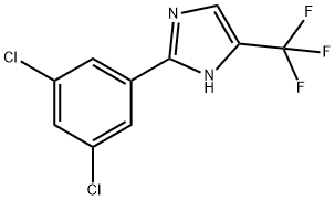 1H-IMidazole, 2-(3,5-dichlorophenyl)-5-(trifluoroMethyl)- Struktur