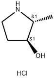 (2R,3S)-2-methylpyrrolidin-3-ol hydrochloride Struktur