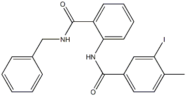 N-{2-[(benzylamino)carbonyl]phenyl}-3-iodo-4-methylbenzamide Struktur