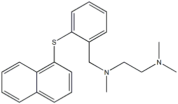 N-[2-(dimethylamino)ethyl]-N-methyl-N-[2-(1-naphthylsulfanyl)benzyl]amine Struktur