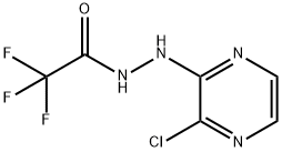 N-(3-CHLOROPYRAZIN-2-YL)-2,2,2-TRIFLUOROACETOHYDRAZIDE Struktur