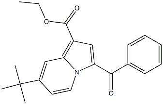 ethyl 3-benzoyl-7-tert-butylindolizine-1-carboxylate Struktur