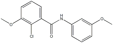 2-chloro-3-methoxy-N-(3-methoxyphenyl)benzamide Struktur