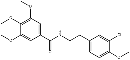 N-[2-(3-chloro-4-methoxyphenyl)ethyl]-3,4,5-trimethoxybenzamide Struktur